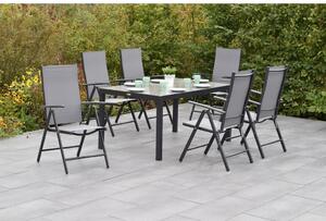 Gardenson Vrtni Set Amalfi, 7-Delni, Siva