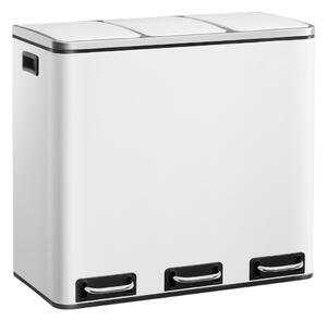 Koš za ločevanje odpadkov SORT 54l (3x18l), bel