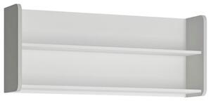Premium Living Stenska Polica Flexi, Bela, Siva