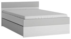 Premium Living Postelja Flexi, Bela, Siva Visok Sijaj, 120x200cm