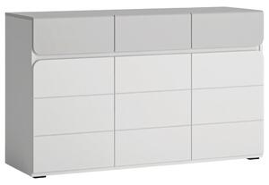 Premium Living Komoda Flexi, Bela, Siva Visok Sijaj