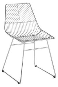 Kovinski jedilni stol v srebrni barvi District – Premier Housewares