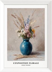 Tiskana slika z okvirjem 56x75 cm Blue Vase – Styler