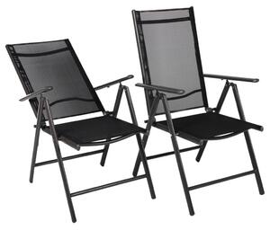 Gardenson Set Zložljivih Vrtnih Stolov Rona, Antracit, 2 Kos