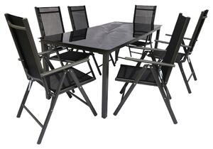 Gardenson Vrtni Set Kalia, Črna, 7-Delno