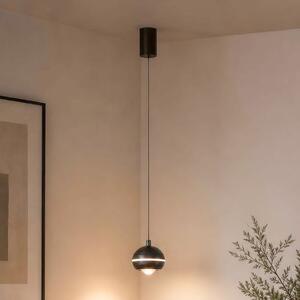 Searchlight LED-visoka svetilka Meteor, 1-žarnica, črni nikelj, kovina, CCT, zatemnjen, Siva, Dnevna soba / jedilnica, Kovina, Sodobni