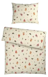 POSTELJNINA GINGERMAN 140/200 cm flanela večbarvno