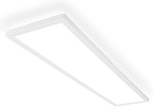 Briloner LED stropna svetilka Tava A, 98x20 cm, plastika, bela, Bela, Dnevna soba / jedilnica, Plastika, Sodobni