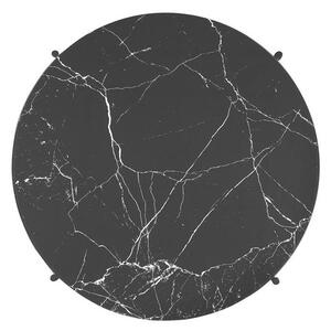 Livetastic Klubska Miza Marble, Črna