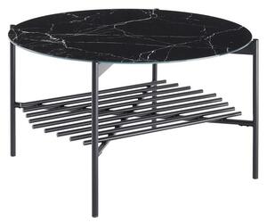 Livetastic Klubska Miza Marble, Črna