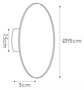 Lucide 46201/06/31 - LED Stenska svetilka EKLYPS LED/7W/230V 15 cm