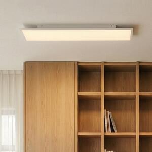 Arcchio LED panel Arthur, 120 x 30 cm, srebrn, 4000 K, Bela, Dnevna soba / jedilnica, Plastika, Sodobni