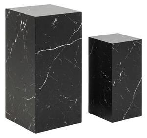 Livetastic Set Mizic Marble, Črna, 2-Delni
