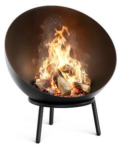 Klarstein Fireball nizka ognjiščna skleda | odporna na korozijo | stabilna | robustna | 66 cm | črna