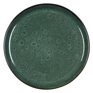 Zelen/črn desertni krožnik iz kamenine ø 21 cm Gastro Green/Black – Bitz