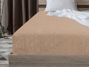 Frotir rjuha svetlo rjava 90x200 cm Gostota vlakna: Standard (150 g/m2)