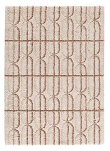 Kremno bela/svetlo rjava preproga 80x150 cm Ember – Universal