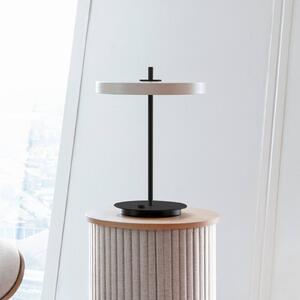 Namizna svetilka LED UMAGE Asteria Table, USB, biserno bela/črna