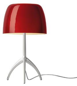 Foscarini Lumiere piccola aluminij/rdeča z možnostjo zatemnitve, zatemnjen, Rdeča, Dnevna soba / jedilnica, Steklo, Dizajn