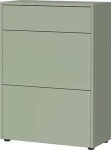 Prašno zelena omarica v mat dekorju 70x99x34 cm Binetto – Germania