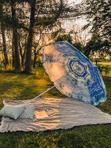 Modro - bel senčnik SOLSTICE 180 cm
