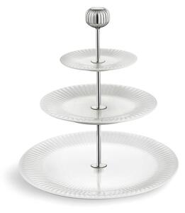 Trinadstropno belo porcelanasto stojalo Kähler Design Hammershoi Etagere, ⌀ 28 cm