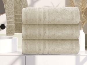 2x brisača COMFORT 70x140 cm smetanasta, 100% bombaž