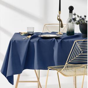 Elegantni temno modri enobarvni namizni prt 130 x 180 cm