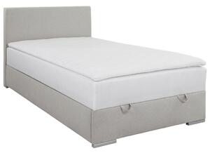 POSTELJA Z VZMETNICO 120 cm x 200 cm , tekstil ekru