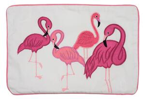 Okrasna prevleka za blazino PINK FEATHERS 30x45 cm, bela