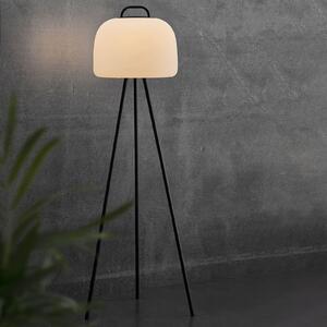 Nordlux LED stoječa svetilka Kettle Tripod kovinska, senčnik 36 cm, zatemnjen, Črna, Kovina, Dizajn, Stoječe senčilo