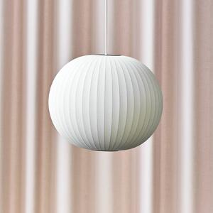 HAY Nelson Ball Bubble viseča svetilka M Ø 48,5 cm, zatemnjen, Bela, Dnevna soba / jedilnica, Plastika, Dizajn
