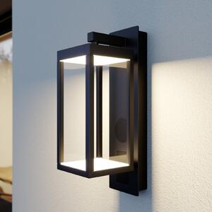 Lucande LED zunanja stenska svetilka Ferdinand, antracit Zvočnik, Črna, Kovina, Sodobni