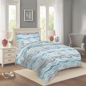 Modra enojna bombažna posteljnina 140x200 cm Jasana – Cotton House