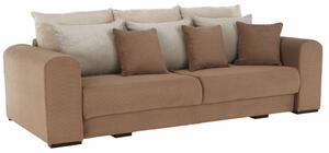 KONDELA Zelo prostoren kavč, svetlo rjava/bež/smetana, GILEN BIG SOFA