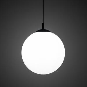 TK Lighting Obesek Esme, opalno steklo, ena luč, Ø 35 cm, zatemnjen, Bela, Dnevna soba / jedilnica, Steklo, Sodobni, Globus