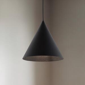 TK Lighting Cono obesek, enojna luč, Ø 25 cm, črna, zatemnjen, Črna, Dnevna soba / jedilnica, Kovina, Sodobni