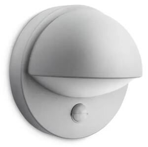 Stenska svetilka PHILIPS JUNE SIVA S SENZORJEM 1x12W 8719514385283