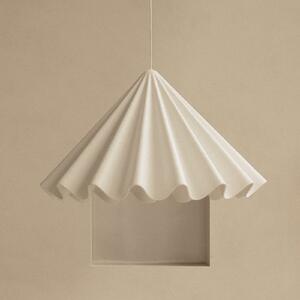 Audo Copenhagen viseča svetilka Dancing, bela, Ø 65 cm, filc, zatemnjen, Bela, Dnevna soba / jedilnica, Tkanine / tekstil