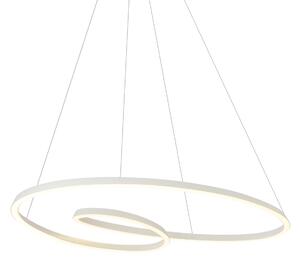 Skandinavska viseča svetilka bež 110 cm vklj. LED s 3-stopenjskim zatemnjevanjem - Circuit