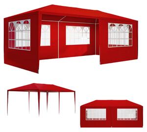 Paviljon za zabave NEAPOL, 3x6m, rdeč Jurhan