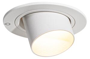 Moderni vgradni reflektor beli GU10 35 mm okrogel nagibni - Installa