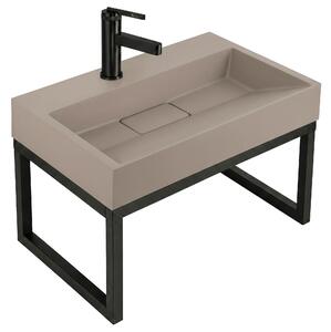 Konglomeratni umivalnik Rea GOYA 50CM Taupe + okvir