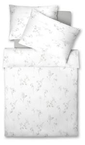 POSTELJNINA WHITE DREAM 140/200 cm žamet bela