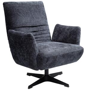 FOTELJ, temno modra tekstil