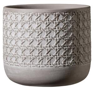 Soendgen Keramik Okrogli lonec Vienna (Zunanje dimenzije (Ø x V): 13 x 12 cm, Siva, Keramika)