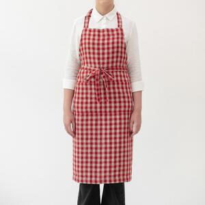 Lanen predpasnik Red Gingham – Linen Tales