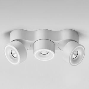 Egger Licht DLS LED reflektor Clippo Trio, 3-plamenski, bel, z možnostjo zatemnitve, zatemnjen, Bela, Študija / pisarna, Kovina, Sodobni
