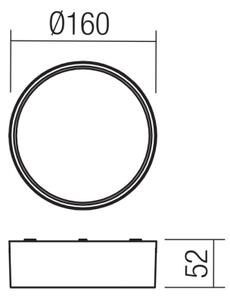 Redo 90494 - LED Zunanja stropna svetilka URANIA LED/10W/230V 3000K IP65 bela