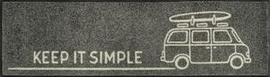 TEKAČ Keep it simple 35/120 cm potiskano rjava